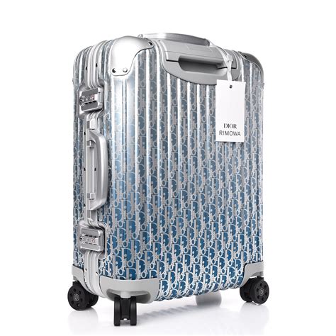 dior x rimowa aluminum cabin luggage|dior rimowa price.